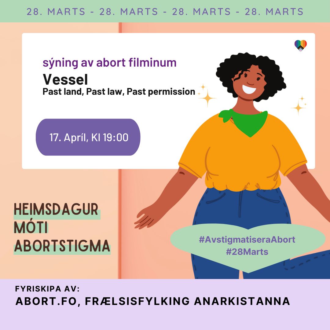 Sýning ab abort filminum "Vessel - Past land, Past law, Past permission". 17. apríl kl. 19:00.